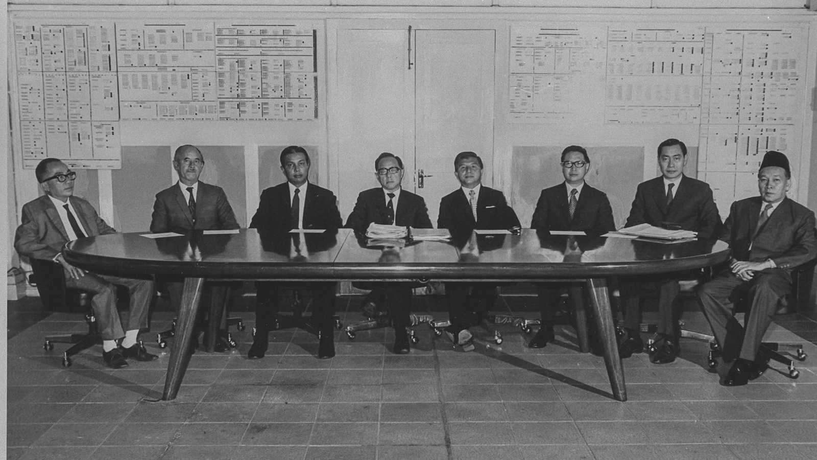 Group Photograph of Members of the Public Service Commission with Chairman Dr Phay Seng Whatt (fourth from left)